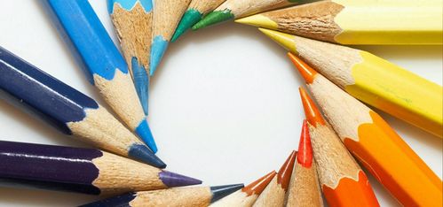 彩色铅笔开学季文具Banner背景图片设计指南